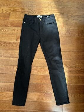 Frame Women’s Le Skinny de Jeanne Crop Black Jeans